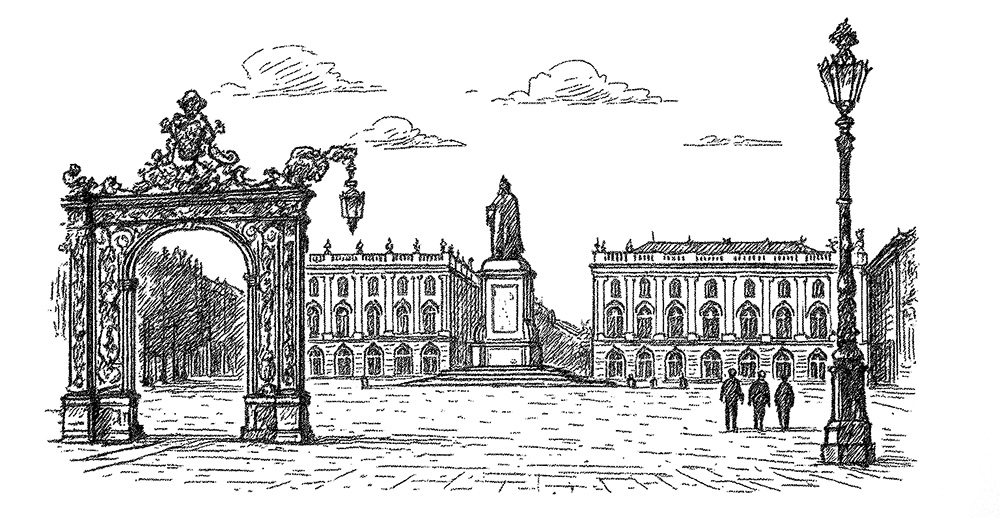 Nancy Place Stanislas Croquis 2 par Open AI Place Stanislas. Image by Open AI