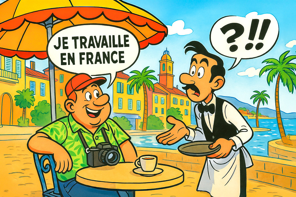 To Travel vs Travailler. Image by OpenAI