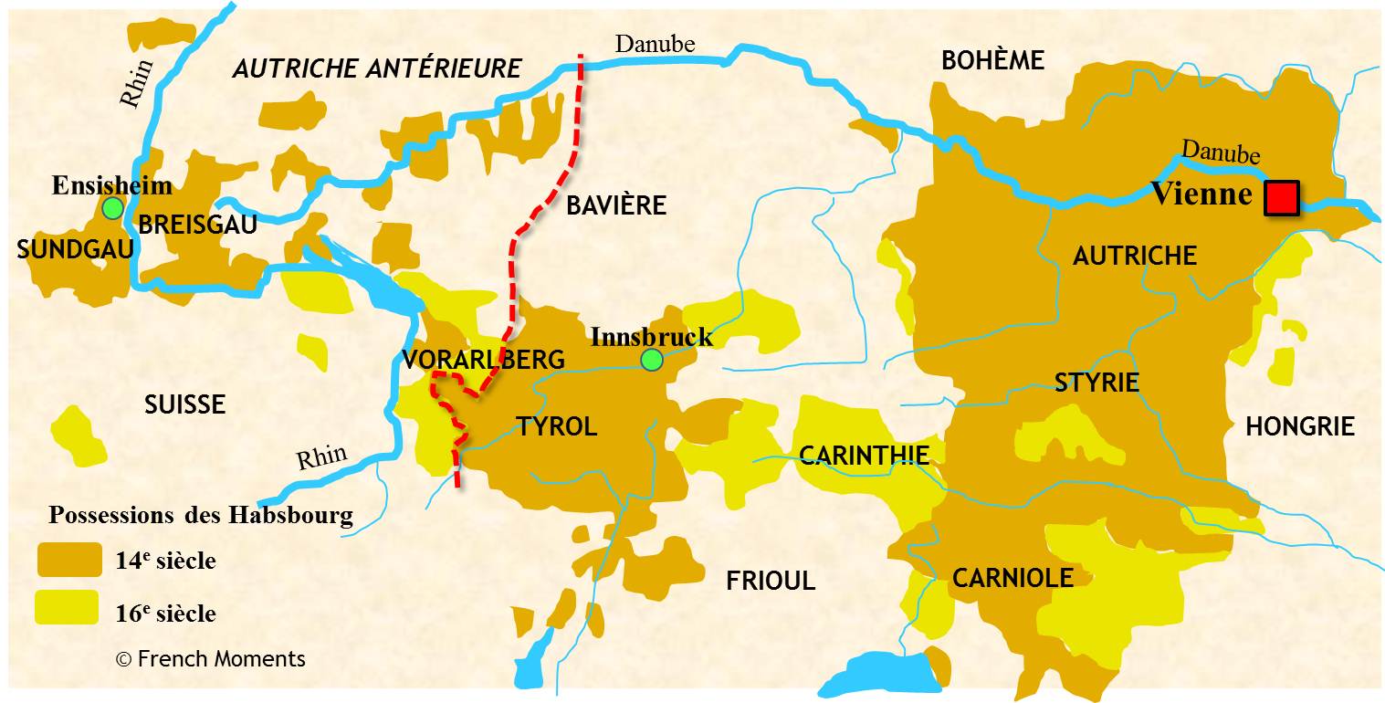 Autriche Antérieure (Vorderösterreich) © French Moments Conséquences des Traités de Westphalie sur l'Alsace