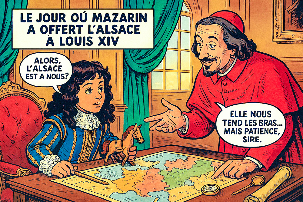 Louis XIV Mazarin Alsace Louis XIV and Mazarin