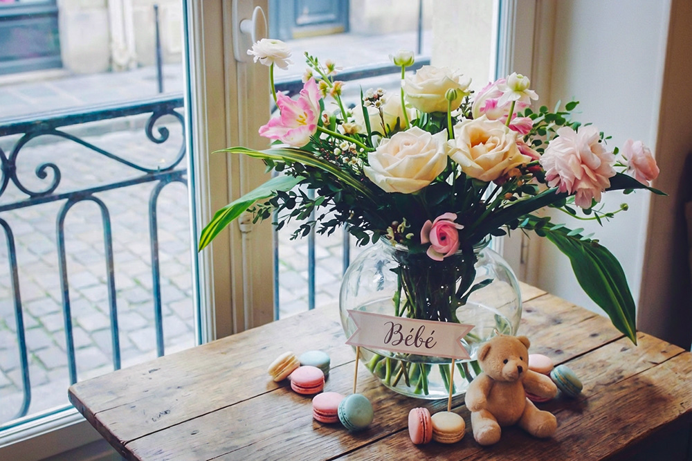 Baby Shower in France - Digital Art