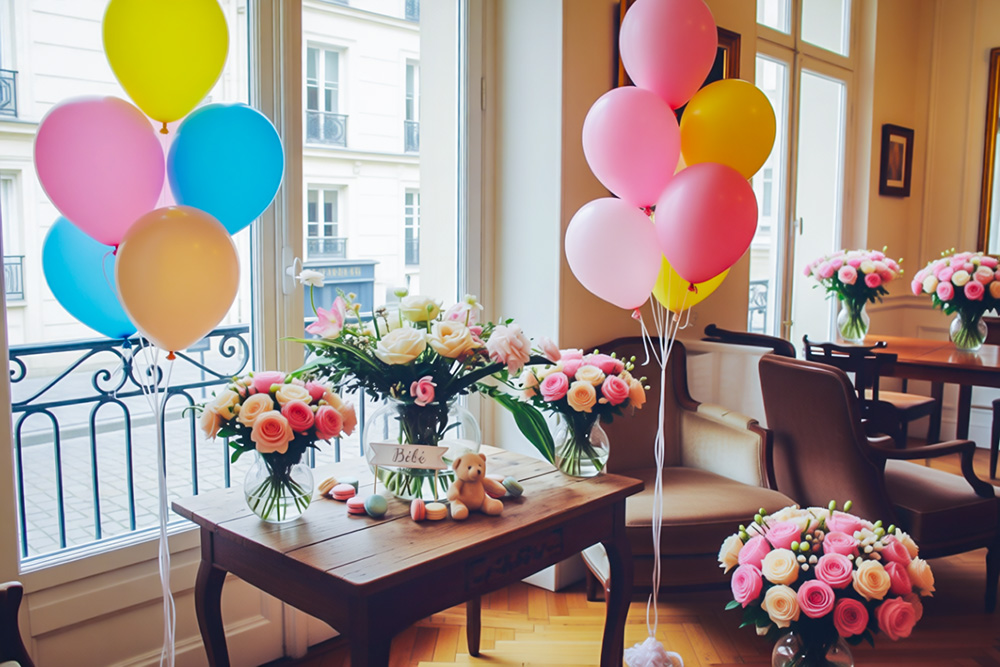 Baby Shower in France - Digital Art