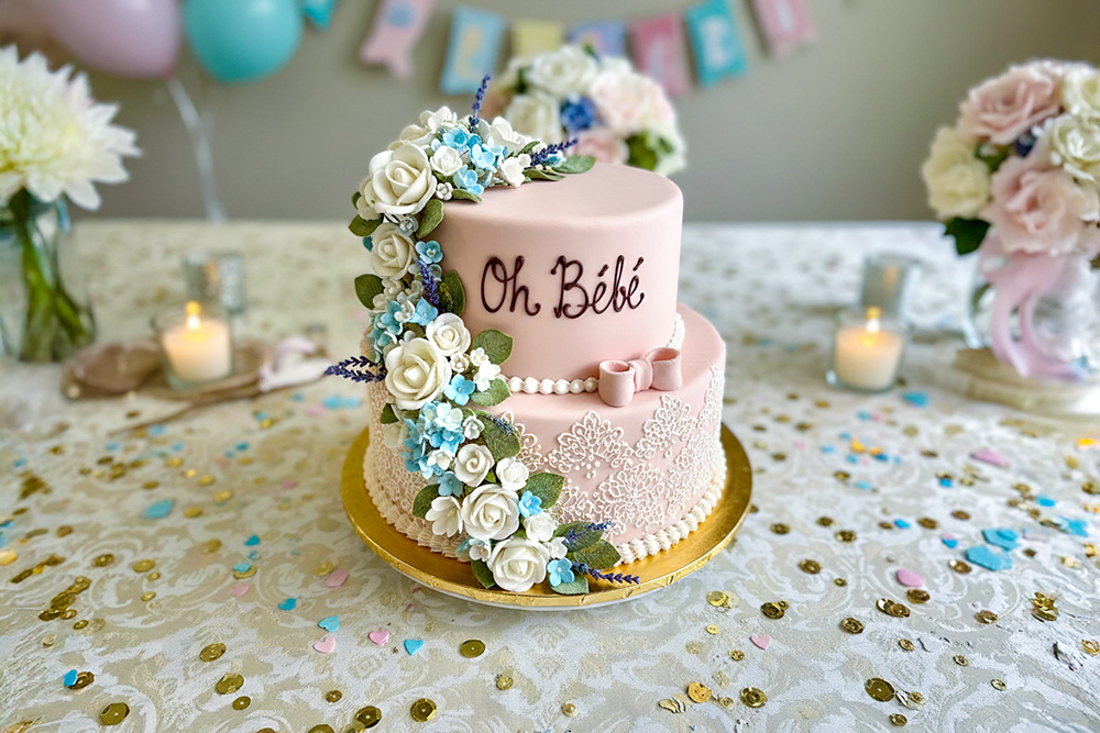 Baby Shower in France - Digital Art