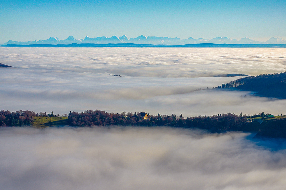 Vue sur les Alpes depuis les Vosges © French Moments