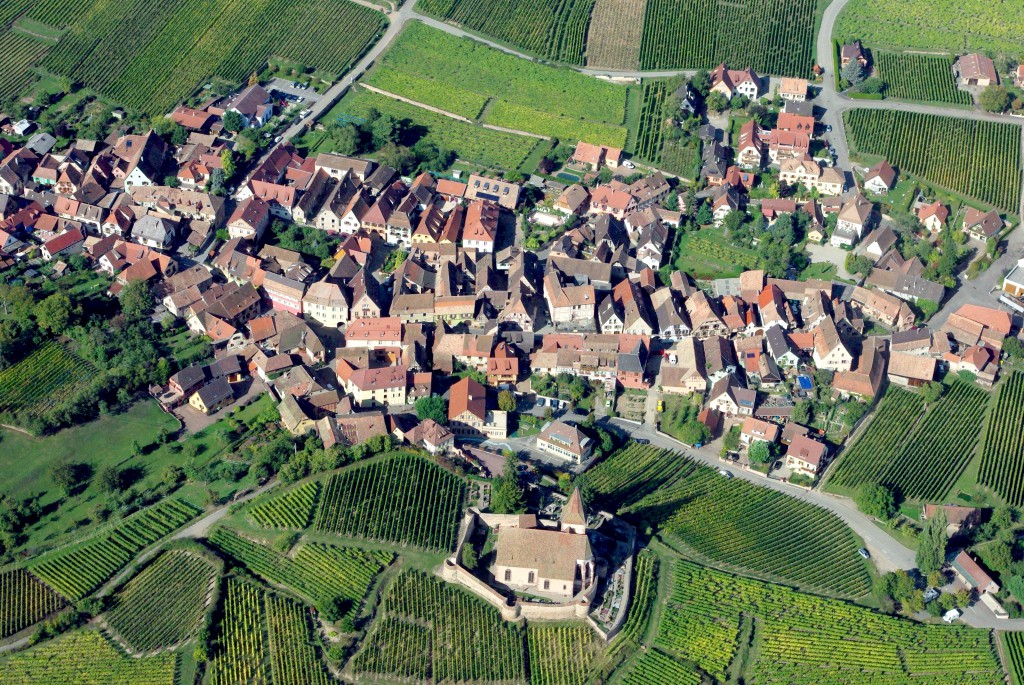 hunawihr-vu-du-ciel-french-moments survolé la route des vins d'Alsace