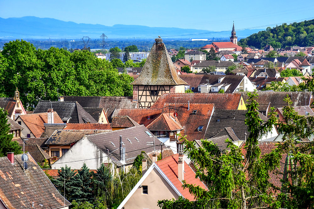 General view of Turckheim from the vineyards