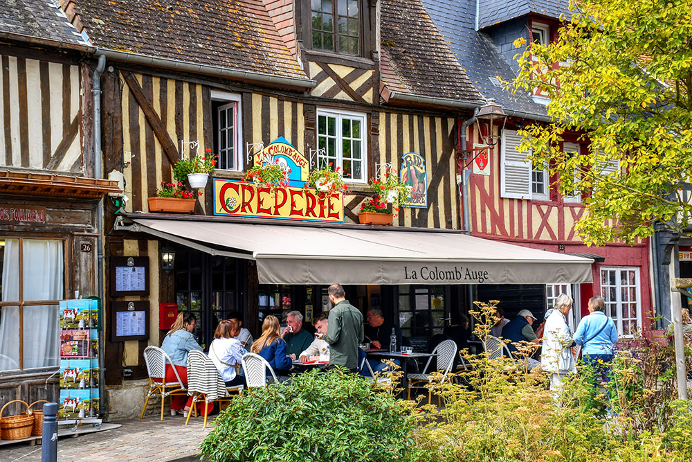 The market square of Beuvron-en-Auge