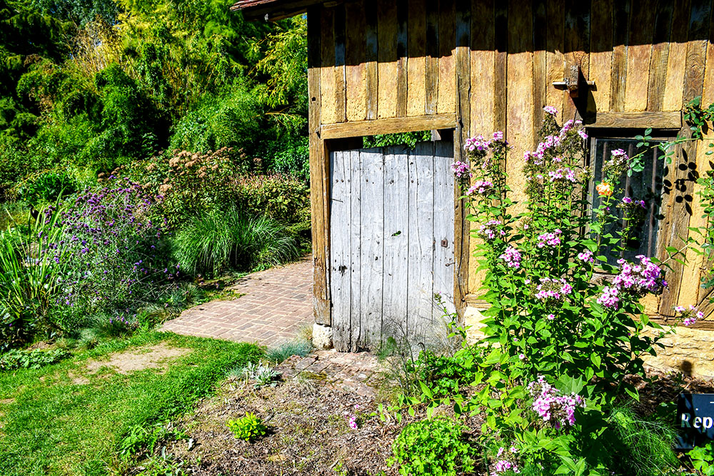Norman-style architecture in the Jardins du Pays d'Auge near Cambremer