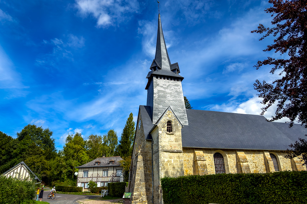 The church of La Roque-Baignard in the Pays d'Auge
