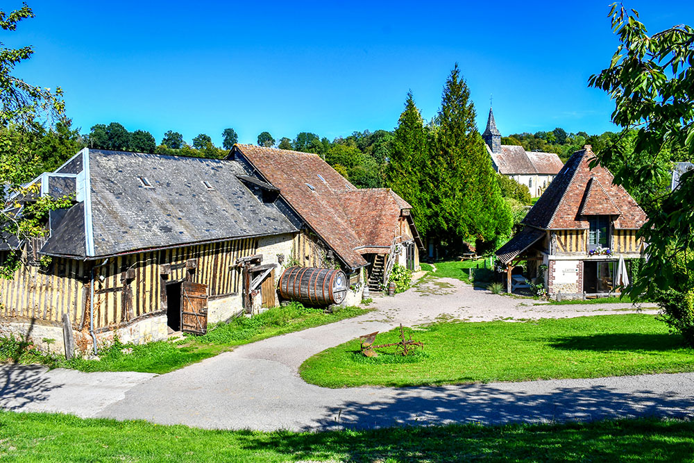 The lovely rural setting of the Manoir de Grandrouet in the Pays d'Auge