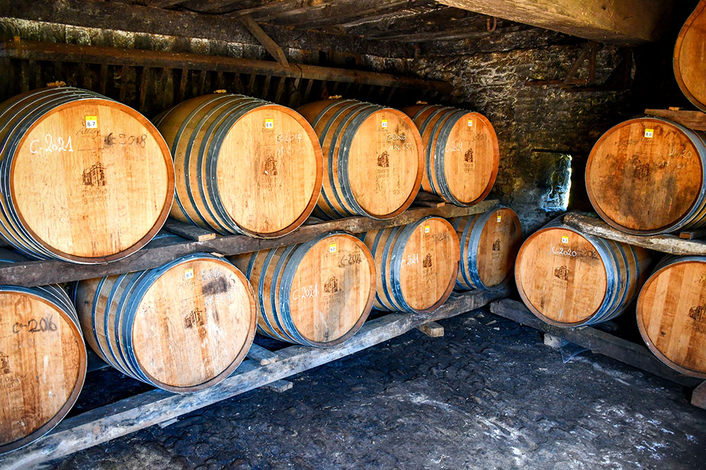 The cellar of the Manoir de Grandrouet