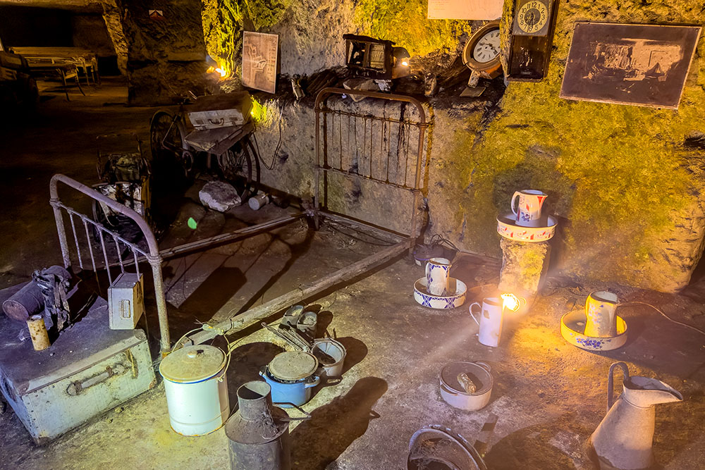 Remains from the Second World War at the Orbec Mushroom Farm
