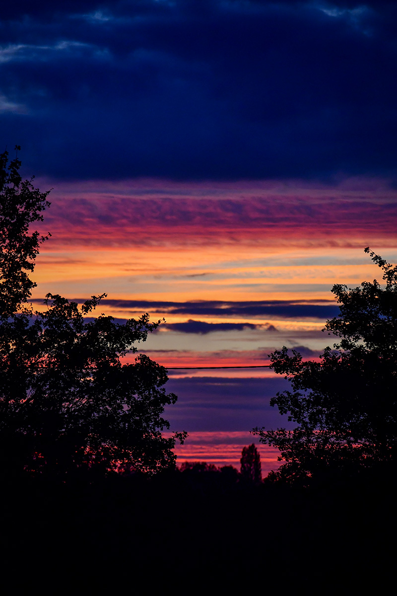 Fantastic sunset in the Pays d'Auge near Livarot