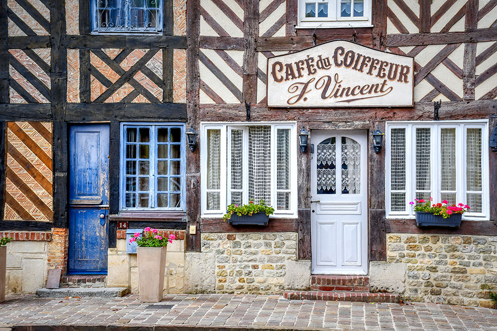 Beuvron-en-Auge 19 copyright French Moments Half-timbered façades on Place Michel Vermughen in Beuvron-en-Auge