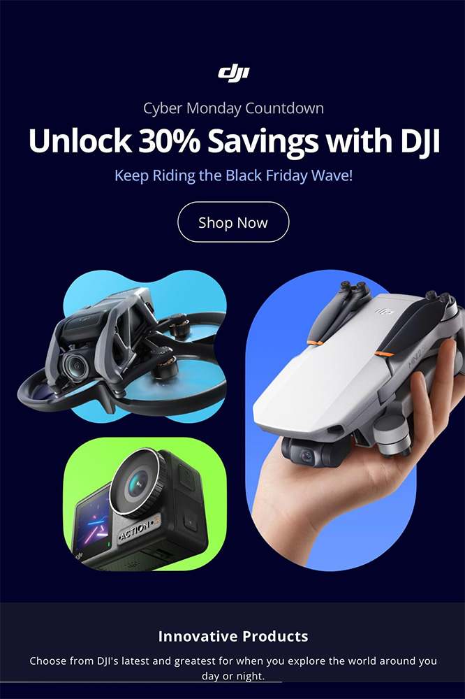 Black Friday DJI Cyber Monday at DJI