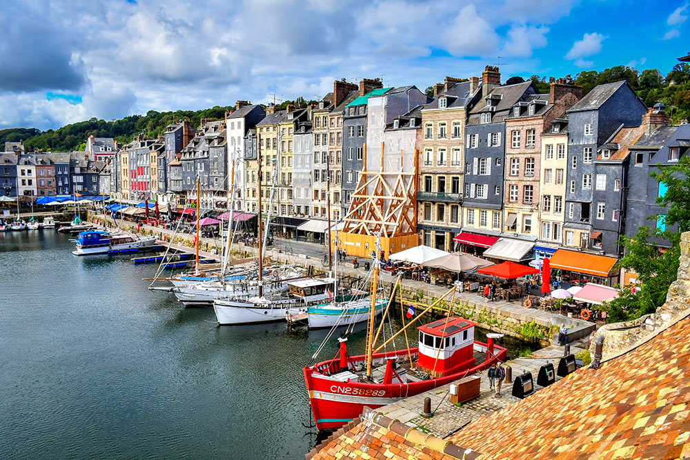 Honfleur 19 copyright French Moments The view of the Vieux-Bassin of Honfleur from the Lieutenance