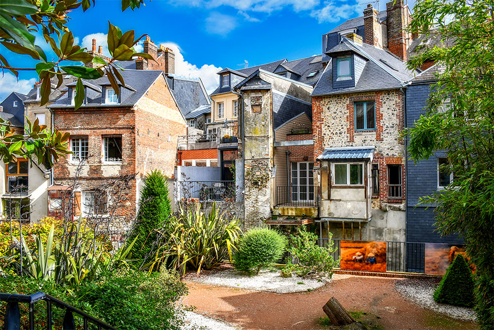 Honfleur 26 copyright French Moments The Jardin du Tripot is located in the centre of the old town