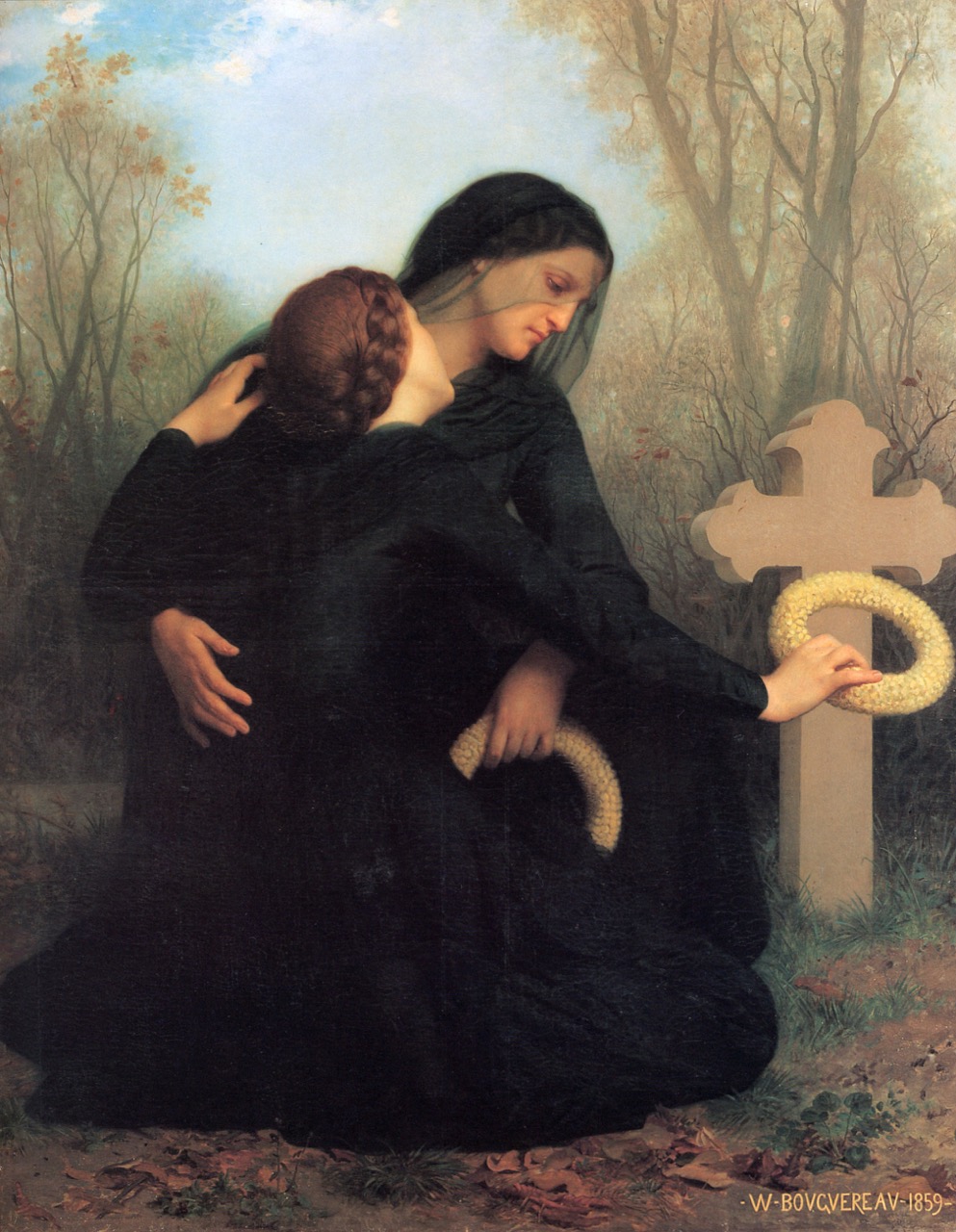 The Day of the Dead, painting by William Adolphe Bouguereau (1859)